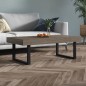 vidaXL Mesa de centro MDF y hierro gris y negro 120x60x40 cm vidaXL Mesa de centro MDF y hierro gris y negro 120x60x40 cm