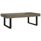 vidaXL Mesa de centro MDF y hierro gris y negro 120x60x40 cm vidaXL Mesa de centro MDF y hierro gris y negro 120x60x40 cm
