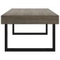 vidaXL Mesa de centro MDF y hierro gris y negro 120x60x40 cm vidaXL Mesa de centro MDF y hierro gris y negro 120x60x40 cm