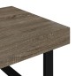 vidaXL Mesa de centro MDF y hierro gris y negro 120x60x40 cm vidaXL Mesa de centro MDF y hierro gris y negro 120x60x40 cm