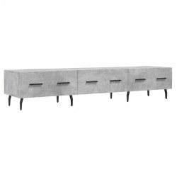 vidaXL Mueble para TV madera de ingeniería gris hormigón 150x36x30 cm