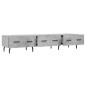 vidaXL Mueble para TV madera de ingeniería gris hormigón 150x36x30 cm