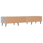 vidaXL Mueble para TV madera de ingeniería gris hormigón 150x36x30 cm