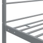 vidaXL Estructura de cama con dosel metal gris 100x200 cm vidaXL Estructura de cama con dosel metal gris 100x200 cm