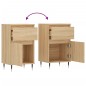 vidaXL Aparadores 2 uds madera de ingeniería roble Sonoma 40x35x70 cm vidaXL Aparadores 2 uds madera de ingeniería roble Sonoma 40x35x70 cm