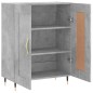 vidaXL Aparador de madera de ingeniería gris hormigón 69,5x34x90 cm