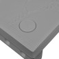 vidaXL Escalones para bañera de hiromasaje gris 