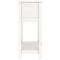 vidaXL Jardinera con estante madera maciza pino blanco 82,5x34,5x81 cm vidaXL Jardinera con estante madera maciza pino blanco 82,5x34,5x81 cm