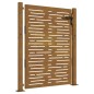 vidaXL Puerta de jardín acero corten diseño cuadrado 105x130 cm vidaXL Puerta de jardín acero corten diseño cuadrado 105x130 cm