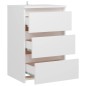 vidaXL Mesita de noche madera de ingeniería blanco 40x35x62,5 cm vidaXL Mesita de noche madera de ingeniería blanco 40x35x62,5 cm