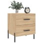 vidaXL Mesita noche 2 uds madera ingeniería roble Sonoma 40x35x47,5 cm vidaXL Mesita noche 2 uds madera ingeniería roble Sonoma 40x35x47,5 cm