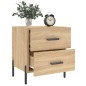 vidaXL Mesita noche 2 uds madera ingeniería roble Sonoma 40x35x47,5 cm vidaXL Mesita noche 2 uds madera ingeniería roble Sonoma 40x35x47,5 cm