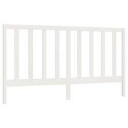 vidaXL Cabecero de cama madera maciza de pino blanco 186x4x100 cm
