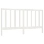 vidaXL Cabecero de cama madera maciza de pino blanco 186x4x100 cm vidaXL Cabecero de cama madera maciza de pino blanco 186x4x100 cm
