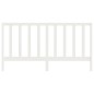 vidaXL Cabecero de cama madera maciza de pino blanco 186x4x100 cm vidaXL Cabecero de cama madera maciza de pino blanco 186x4x100 cm