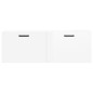 vidaXL Armario de pared madera ingeniería blanco brillo 100x36,5x35 cm