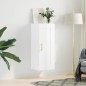 vidaXL Armario de pared madera ingeniería blanco brillo 34,5x34x90 cm vidaXL Armario de pared madera ingeniería blanco brillo 34,5x34x90 cm