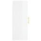 vidaXL Armario de pared madera ingeniería blanco brillo 34,5x34x90 cm vidaXL Armario de pared madera ingeniería blanco brillo 34,5x34x90 cm