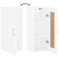 vidaXL Armario de pared madera ingeniería blanco brillo 34,5x34x90 cm vidaXL Armario de pared madera ingeniería blanco brillo 34,5x34x90 cm