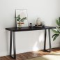 vidaXL Tablero mesa madera tratada borde vivo marrón 140x60x(2-6) cm vidaXL Tablero mesa madera tratada borde vivo marrón 140x60x(2-6) cm