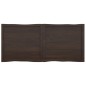 vidaXL Tablero mesa madera tratada borde vivo marrón 140x60x(2-6) cm vidaXL Tablero mesa madera tratada borde vivo marrón 140x60x(2-6) cm