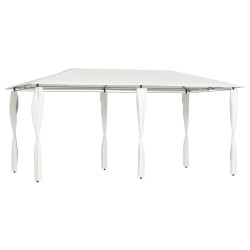 vidaXL Cenador con cubiertas de postes crema 3x6x2,6 m 160 g/m²