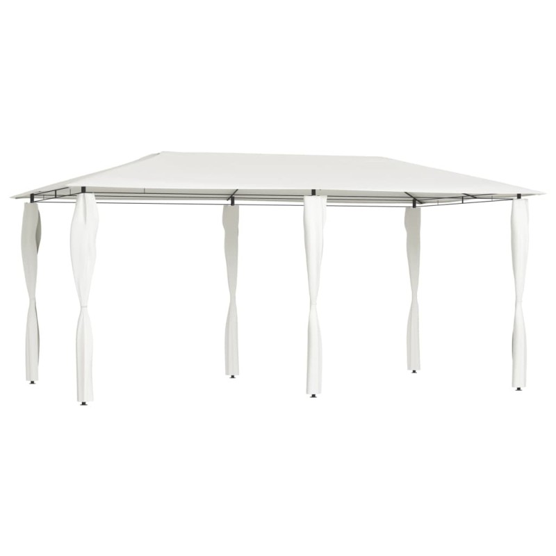 vidaXL Cenador con cubiertas de postes crema 3x6x2,6 m 160 g/m² vidaXL Cenador con cubiertas de postes crema 3x6x2,6 m 160 g/m²