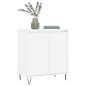 vidaXL Aparador de madera contrachapada blanco brillante 60x35x70 cm vidaXL Aparador de madera contrachapada blanco brillante 60x35x70 cm
