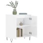 vidaXL Aparador de madera contrachapada blanco brillante 60x35x70 cm vidaXL Aparador de madera contrachapada blanco brillante 60x35x70 cm