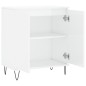 vidaXL Aparador de madera contrachapada blanco brillante 60x35x70 cm vidaXL Aparador de madera contrachapada blanco brillante 60x35x70 cm