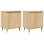 vidaXL Mesitas noche 2 uds madera ingeniería roble Sonoma 40x30x50 cm vidaXL Mesitas noche 2 uds madera ingeniería roble Sonoma 40x30x50 cm