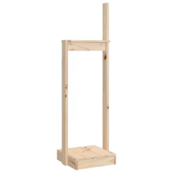 vidaXL Soporte para leña madera maciza de pino 33,5x30x110 cm