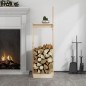 vidaXL Soporte para leña madera maciza de pino 33,5x30x110 cm vidaXL Soporte para leña madera maciza de pino 33,5x30x110 cm