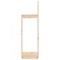 vidaXL Soporte para leña madera maciza de pino 33,5x30x110 cm vidaXL Soporte para leña madera maciza de pino 33,5x30x110 cm