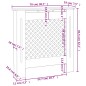 vidaXL Cubierta para radiador MDF 78 cm vidaXL Cubierta para radiador MDF 78 cm