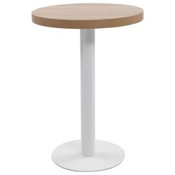 vidaXL Mesa de bistró MDF marrón claro 60 cm 