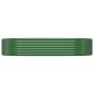 vidaXL Jardinera arriate acero recubrimiento polvo verde 214x140x36 cm vidaXL Jardinera arriate acero recubrimiento polvo verde 214x140x36 cm