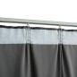 vidaXL Cortina opaca con ganchos terciopelo gris antracita 290x245 cm vidaXL Cortina opaca con ganchos terciopelo gris antracita 290x245 cm