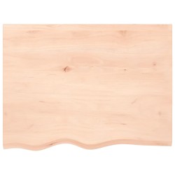 vidaXL Estante de pared madera maciza roble sin tratar 80x60x(2-6) cm