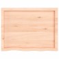 vidaXL Estante de pared madera maciza roble sin tratar 80x60x(2-6) cm vidaXL Estante de pared madera maciza roble sin tratar 80x60x(2-6) cm