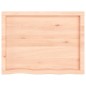 vidaXL Estante de pared madera maciza roble sin tratar 80x60x(2-6) cm vidaXL Estante de pared madera maciza roble sin tratar 80x60x(2-6) cm