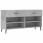 vidaXL Banco zapatero madera de ingeniería gris hormigón 102x35x55 cm vidaXL Banco zapatero madera de ingeniería gris hormigón 102x35x55 cm