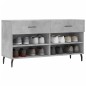 vidaXL Banco zapatero madera de ingeniería gris hormigón 102x35x55 cm vidaXL Banco zapatero madera de ingeniería gris hormigón 102x35x55 cm