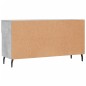 vidaXL Banco zapatero madera de ingeniería gris hormigón 102x35x55 cm vidaXL Banco zapatero madera de ingeniería gris hormigón 102x35x55 cm