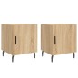 vidaXL Mesitas noche 2 uds madera ingeniería roble Sonoma 40x40x50 cm vidaXL Mesitas noche 2 uds madera ingeniería roble Sonoma 40x40x50 cm