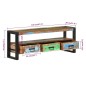 vidaXL Mueble de TV madera maciza reciclada 120x30x45 cm