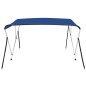 vidaXL Toldo Bimini de 3 arcos azul 183x180x137 cm vidaXL Toldo Bimini de 3 arcos azul 183x180x137 cm