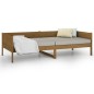 vidaXL Sofá cama madera maciza de pino marrón miel 80x200 cm vidaXL Sofá cama madera maciza de pino marrón miel 80x200 cm