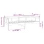 vidaXL Sofá cama madera maciza de pino marrón miel 80x200 cm vidaXL Sofá cama madera maciza de pino marrón miel 80x200 cm