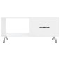 vidaXL Mesa de centro madera contrachapada blanco brillo 90x50x40 cm vidaXL Mesa de centro madera contrachapada blanco brillo 90x50x40 cm